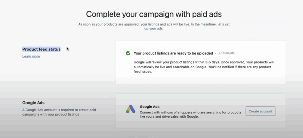 Connect Google Ads with Merchant Center