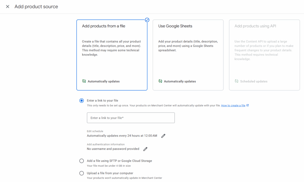 Create and Upload Product Feed in Google Merchant Center
