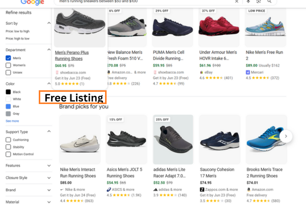 Google Shopping listings for Australian businesses