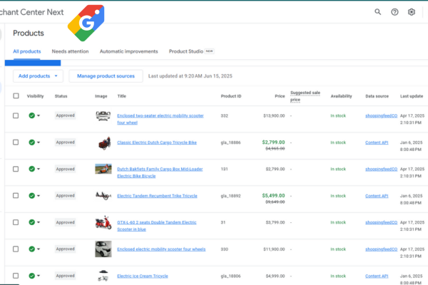 Google Merchant Center Optimizing Product Feeds