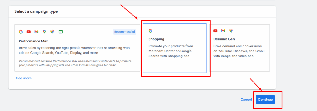 GMC Shopping ads