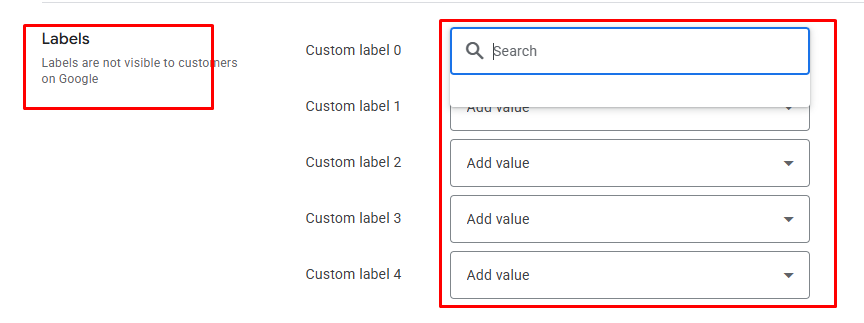 Use Custom Labels in Google Merchant Center